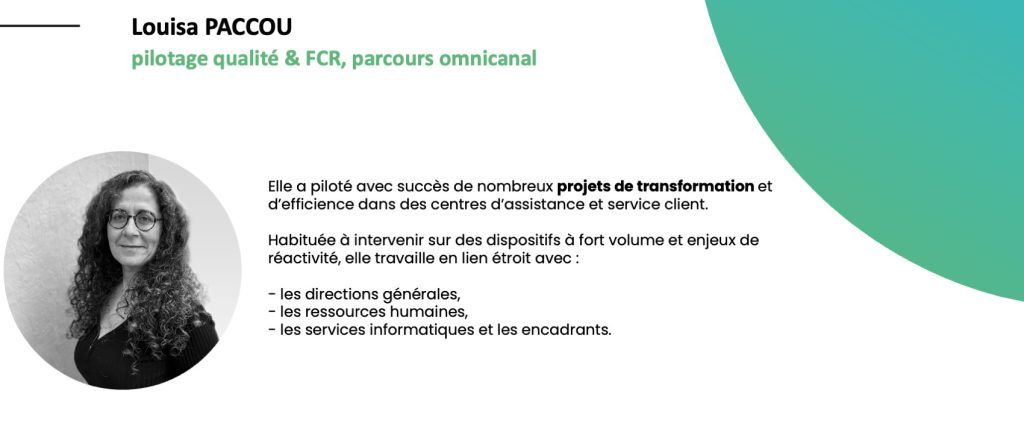 Louisa PACCOU, consultante Relation client